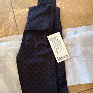 NWT Lululemon Size 4 28" Align Polka Dot Flocked Legging Pants